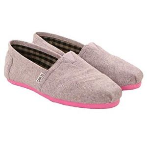 Lavender herringbone Toms classics